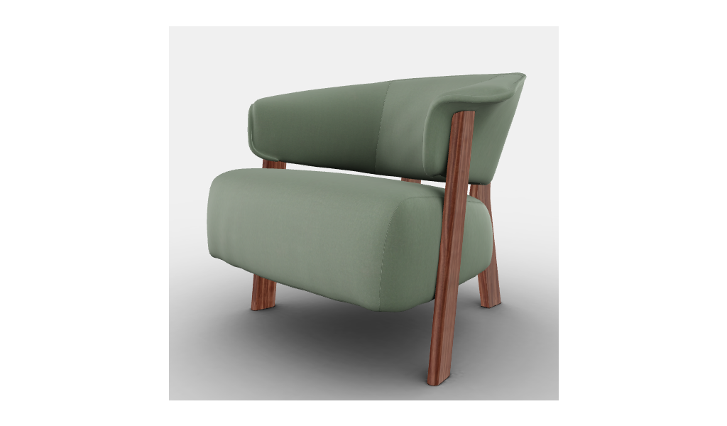 Back-Wing Armchair, light green - ex display