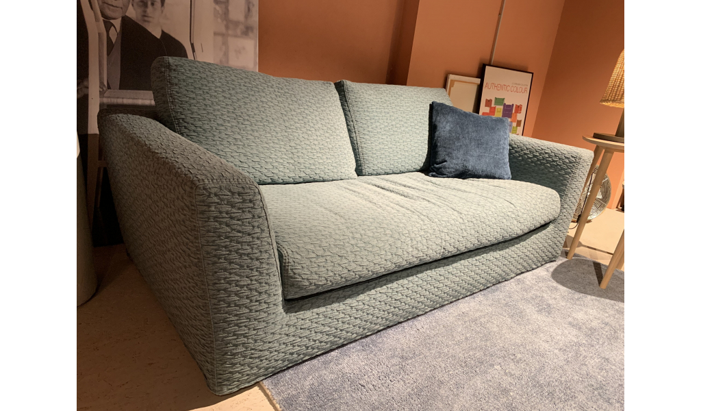 Mik sofa modrá - z expozice