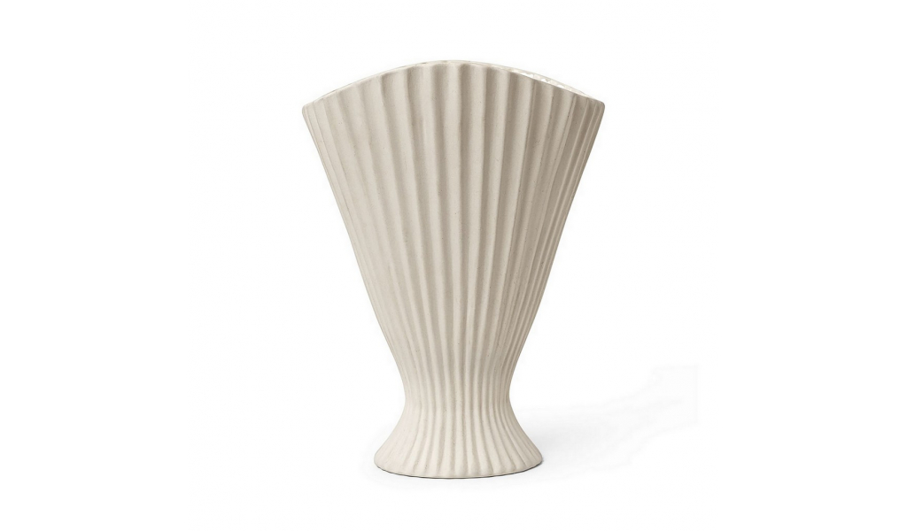 Fountain Vase Off-white